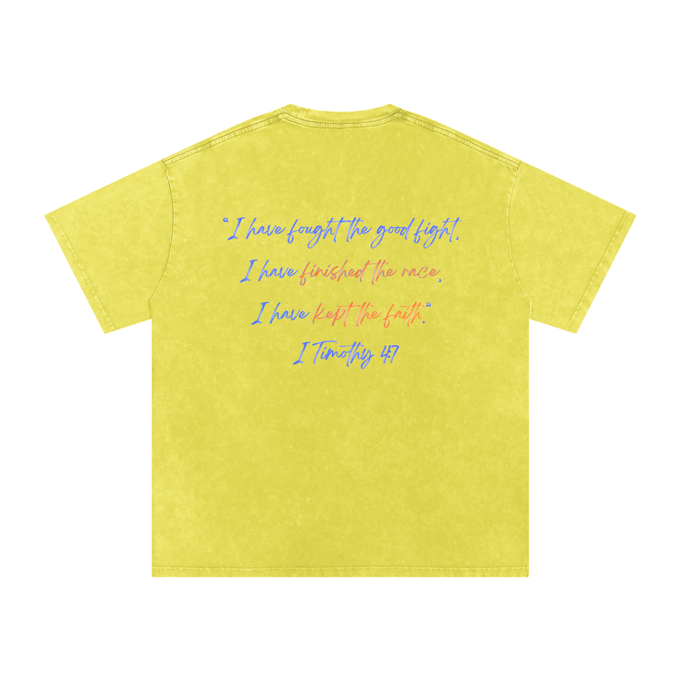 Christian,apparel,yellow,black,navy,red,encouragement,encouraging,faith,fear,race,finish,car,racecar,scripture,scriptures,positive,positivity,inspirational,gospel,message,verse,passage,shirts